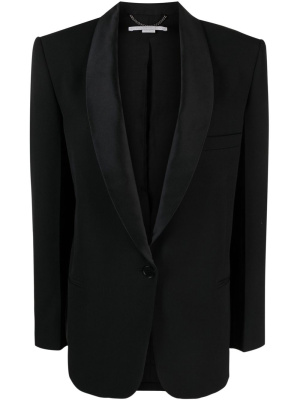 

Shawl-lapel single-breasted blazer, Stella McCartney Shawl-lapel single-breasted blazer