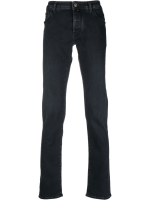 

Logo-patch straight-leg jeans, Jacob Cohën Logo-patch straight-leg jeans