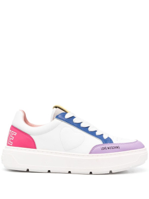 

Colour-block panelled sneakers, Love Moschino Colour-block panelled sneakers