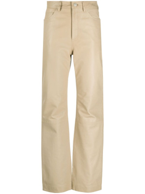 

High-waisted leather trousers, REMAIN High-waisted leather trousers