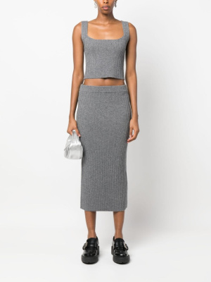 

Ribbed-knit wool-blend skirt, IRO Ribbed-knit wool-blend skirt