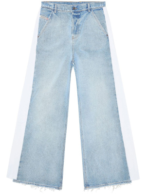 

Side-stripe wide-leg jeans, Diesel Side-stripe wide-leg jeans