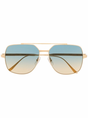 

Pilot-frame gradient-lense sunglasses, Cartier Eyewear Pilot-frame gradient-lense sunglasses