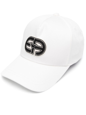 

Embroidered-logo cotton cap, Emporio Armani Embroidered-logo cotton cap