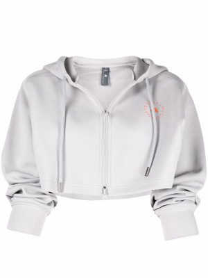 

Cropped zip-up hoodie, Adidas by Stella McCartney Cropped zip-up hoodie