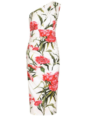 

One-shoulder midi dress, Dolce & Gabbana One-shoulder midi dress