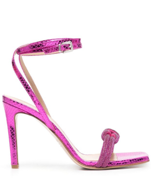 

105mm leather ankle strap sandals, PINKO 105mm leather ankle strap sandals