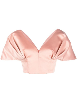 

Temperly pleat-detail cropped top, PINKO Temperly pleat-detail cropped top