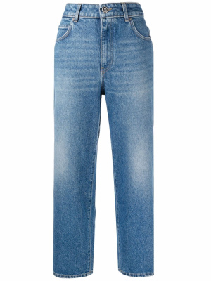 

Wide-leg cropped jeans, PINKO Wide-leg cropped jeans