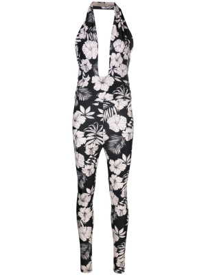 

Floral-print halterneck jumpsuit, PINKO Floral-print halterneck jumpsuit