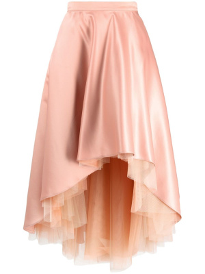 

High-low satin tulle skirt, PINKO High-low satin tulle skirt