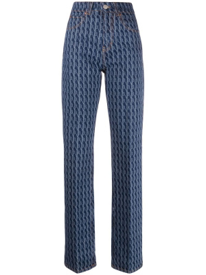 

Monogram straight-leg jeans, Victoria Beckham Monogram straight-leg jeans