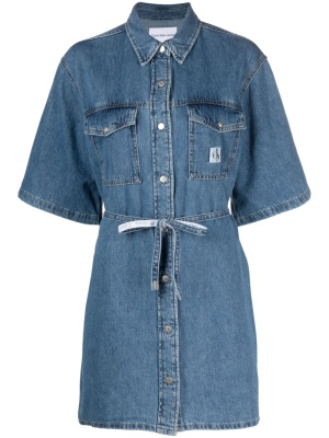 

Logo-patch cotton dress, Calvin Klein Jeans Logo-patch cotton dress