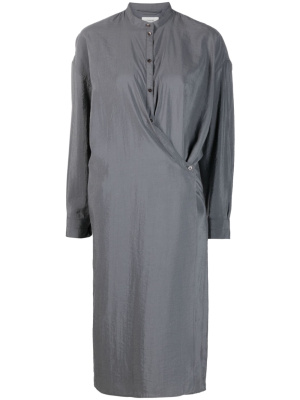 

Twisted officer-collar shirtdress, Lemaire Twisted officer-collar shirtdress