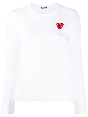 

Embroidered-logo longsleeved top, Comme Des Garçons Play Embroidered-logo longsleeved top