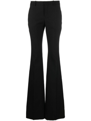 

Low-rise flared wool trousers, Saint Laurent Low-rise flared wool trousers