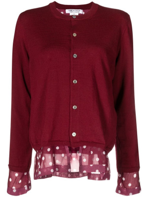 

Layered wool cardigan, Comme Des Garçons Comme Des Garçons Layered wool cardigan