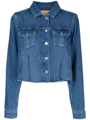 

Rowan cropped denim jacket, PAIGE Rowan cropped denim jacket