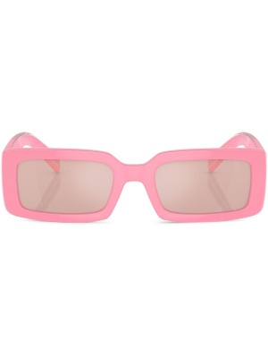 

Logo-print rectangle-frame sunglasses, Dolce & Gabbana Eyewear Logo-print rectangle-frame sunglasses