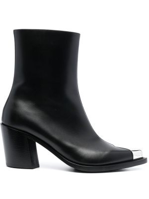 

Punk 75mm metal toe-cap boots, Alexander McQueen Punk 75mm metal toe-cap boots