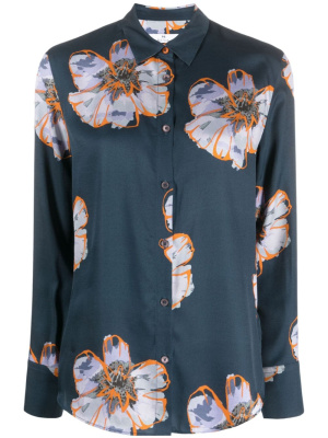 

Floral-print spread-collar shirt, PS Paul Smith Floral-print spread-collar shirt