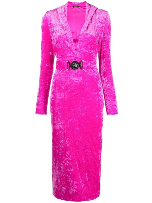 

Medusa Biggie velvet hooded dress, Versace Medusa Biggie velvet hooded dress