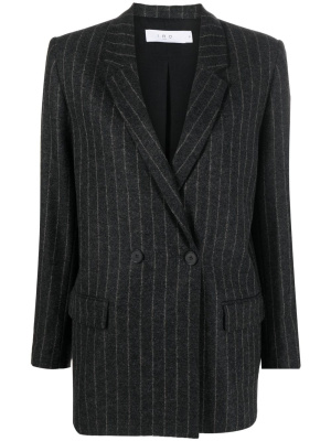 

Pinstripe-pattern wool-blend blazer, IRO Pinstripe-pattern wool-blend blazer