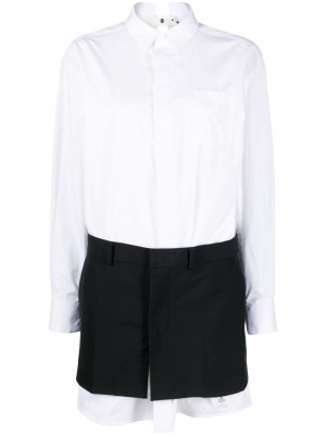 

Layered shirt minidress, Sacai Layered shirt minidress
