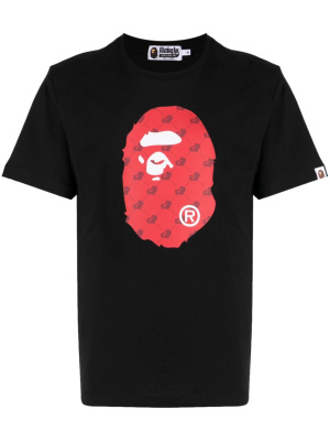 

Logo-print cotton T-shirt, A BATHING APE® Logo-print cotton T-shirt