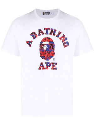 

Logo-print cotton T-shirt, A BATHING APE® Logo-print cotton T-shirt