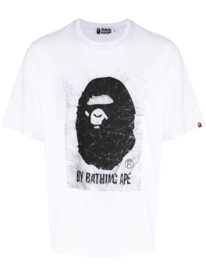 

Logo-print cotton T-shirt, A BATHING APE® Logo-print cotton T-shirt