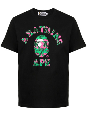 

Logo-print cotton T-shirt, A BATHING APE® Logo-print cotton T-shirt