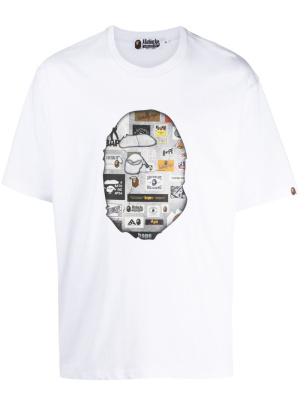 

Logo-print cotton T-shirt, A BATHING APE® Logo-print cotton T-shirt