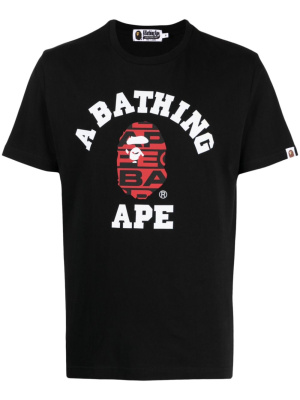 

Logo-print cotton T-shirt, A BATHING APE® Logo-print cotton T-shirt