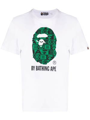 

Logo-print cotton T-shirt, A BATHING APE® Logo-print cotton T-shirt