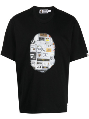 

Logo-print cotton T-shirt, A BATHING APE® Logo-print cotton T-shirt