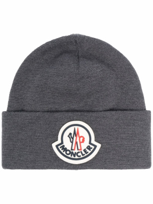 

Logo-patch wool beanie, Moncler Logo-patch wool beanie