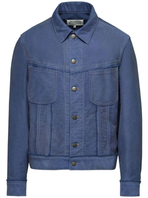 

Frayed cotton denim jacket, Maison Margiela Frayed cotton denim jacket