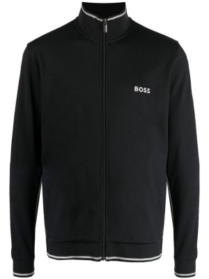 

Logo-embroidered zip-up jacket, BOSS Logo-embroidered zip-up jacket