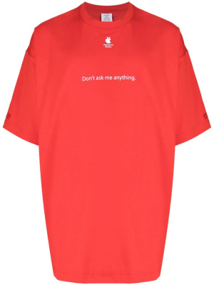 

Logo-print cotton T-shirt, VETEMENTS Logo-print cotton T-shirt