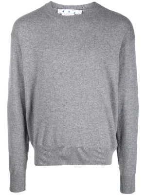 

Embroidered logo crew neck jumper, Off-White Embroidered logo crew neck jumper