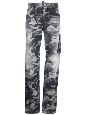 

Camouflage straight-leg jeans, Dsquared2 Camouflage straight-leg jeans