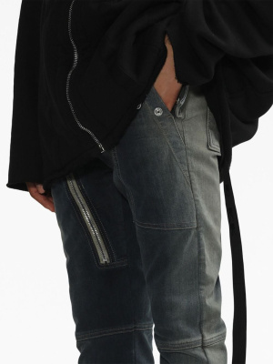 

Zip-detail slim-fit jeans, Rick Owens DRKSHDW Zip-detail slim-fit jeans