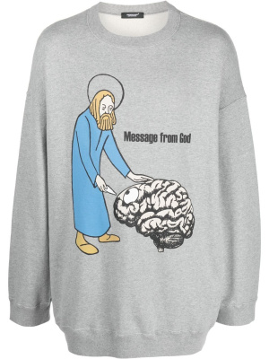 

Message From God graphic sweatshirt, Undercover Message From God graphic sweatshirt