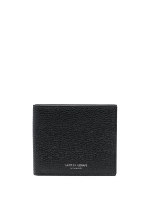 

Grained-textured leather wallet, Giorgio Armani Grained-textured leather wallet