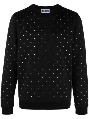

Crystal-embellished crewneck sweatshirt, Moschino Crystal-embellished crewneck sweatshirt