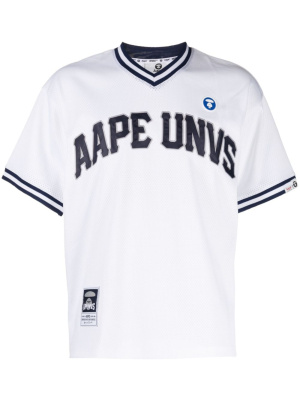 

Logo-patch V-neck T-shirt, AAPE BY *A BATHING APE® Logo-patch V-neck T-shirt