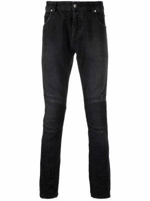 

B-embroidered skinny jeans, Balmain B-embroidered skinny jeans