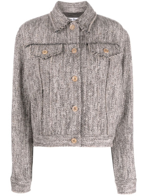 

Herringbone-pattern wool-blend jacket, Acne Studios Herringbone-pattern wool-blend jacket