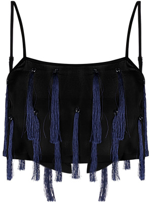 

Tassel-embellished crop top, Forte Forte Tassel-embellished crop top